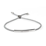 Personalised Silver Identity Rope Bracelet: 5 - Bracelets By Gift Moments