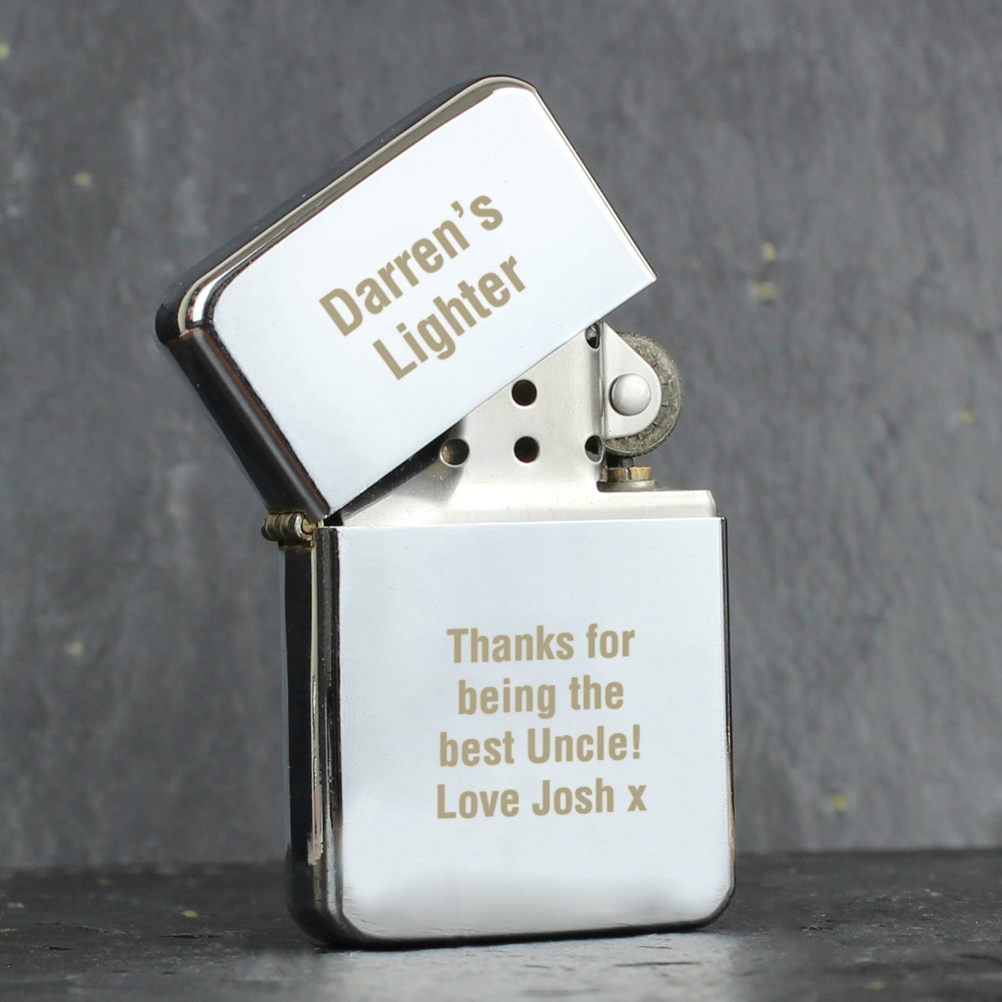 Personalised Silver Lighter: 3 - Smoking Accessories By Gift Moments