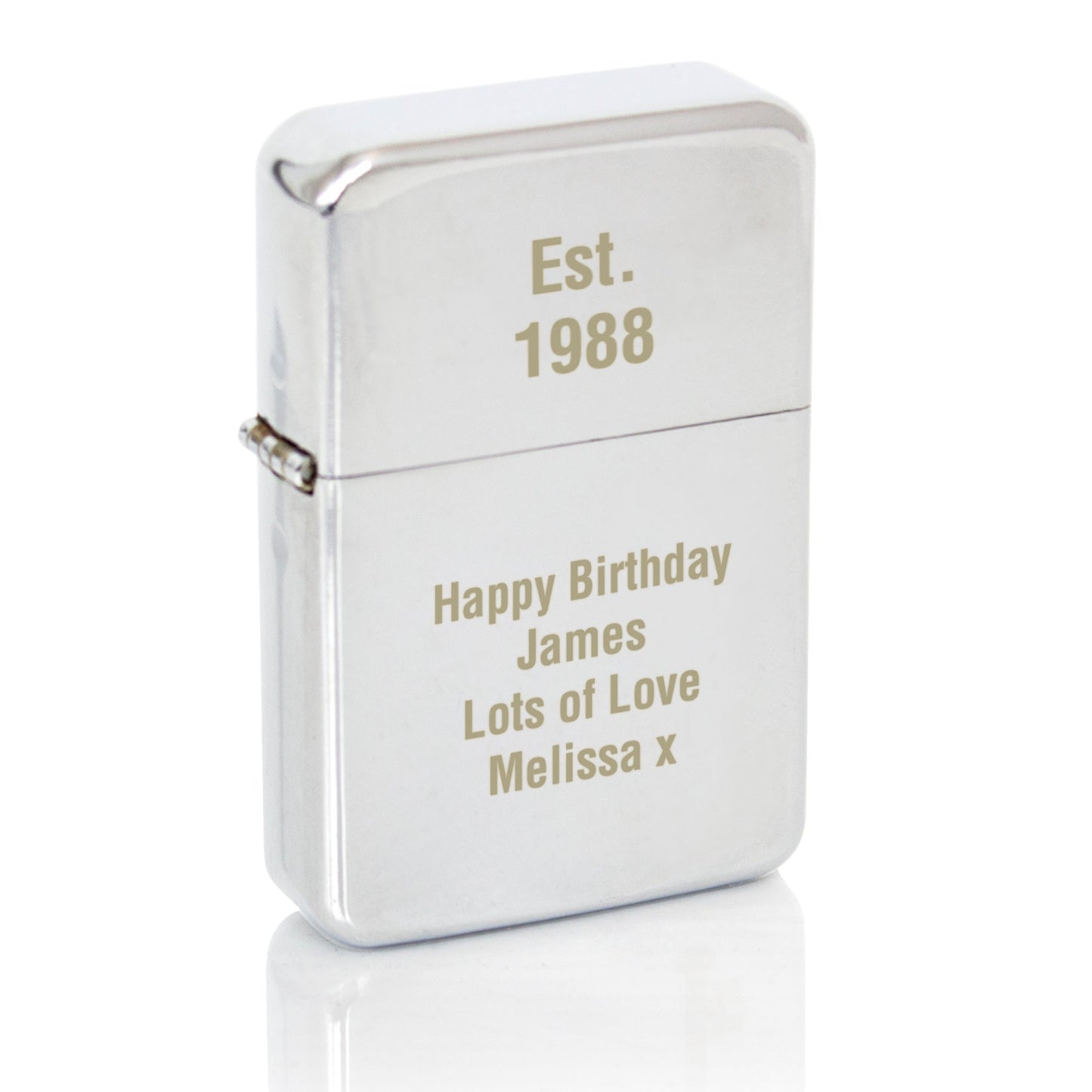Personalised Silver Lighter: 5 - Smoking Accessories By Gift Moments