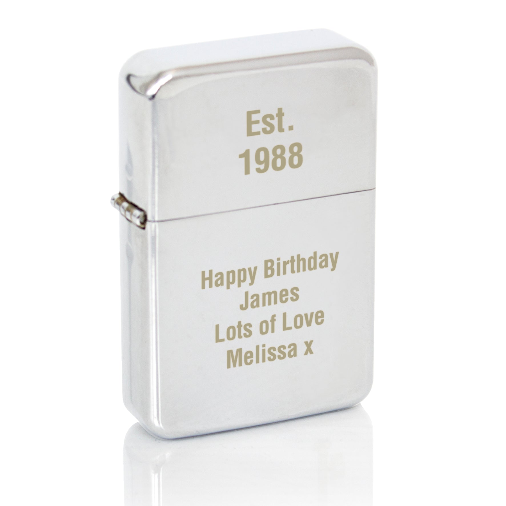 Personalised Silver Lighter: 5 - Smoking Accessories By Gift Moments