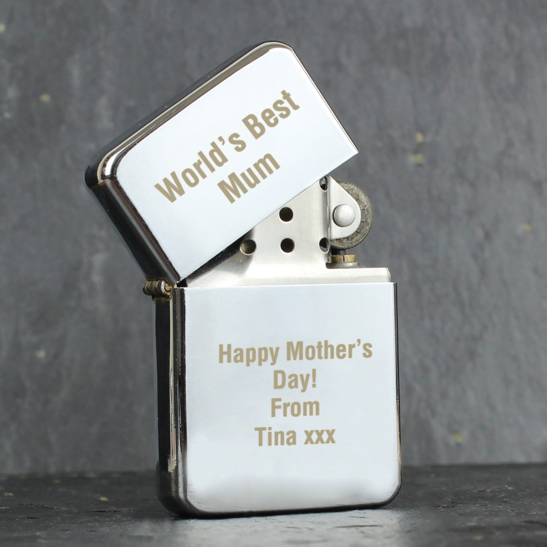 Personalised Silver Lighter: 2 - Smoking Accessories By Gift Moments
