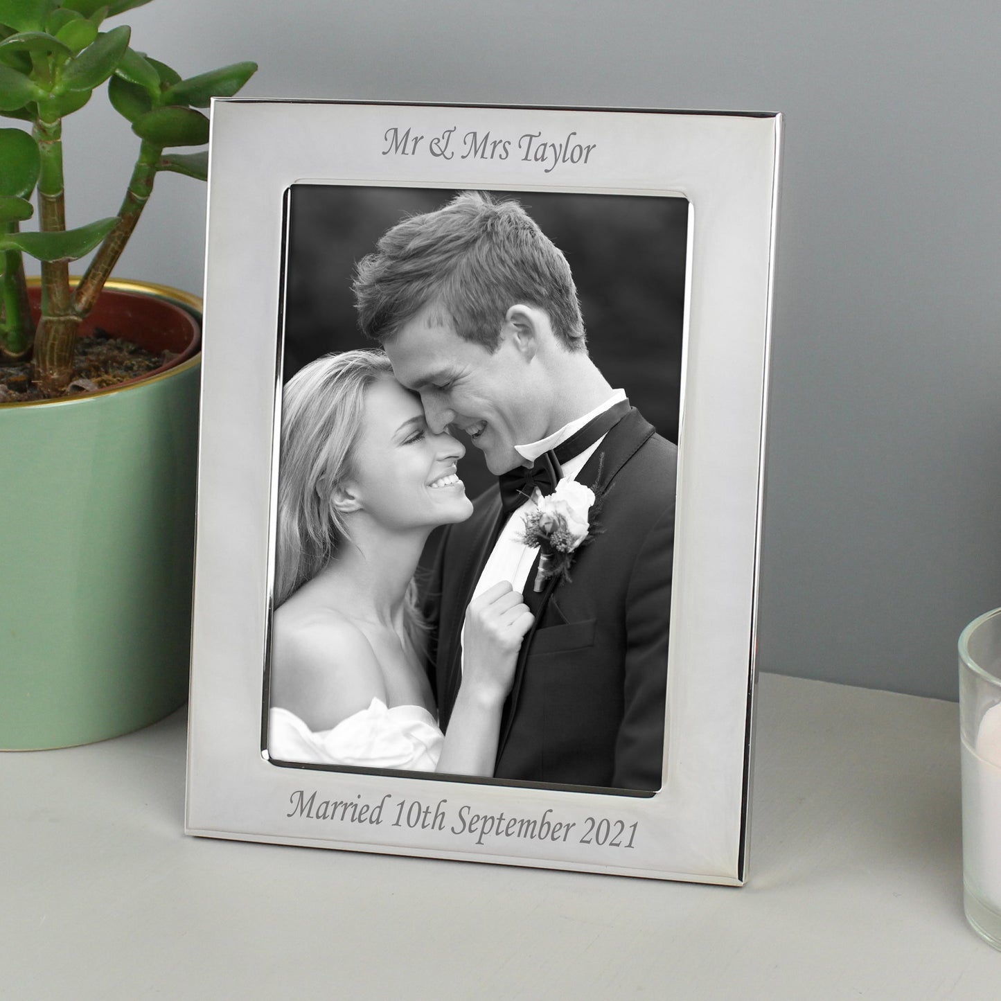 Personalised Silver Plated 6x4 Photo Frame: 1 - Photo Frames By Gift Moments