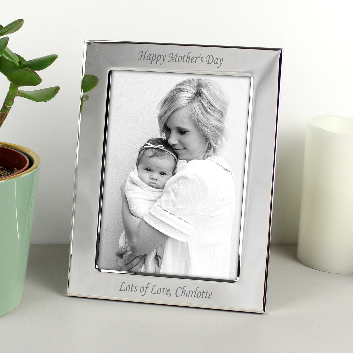 Personalised Silver Plated 6x4 Photo Frame: 3 - Photo Frames By Gift Moments