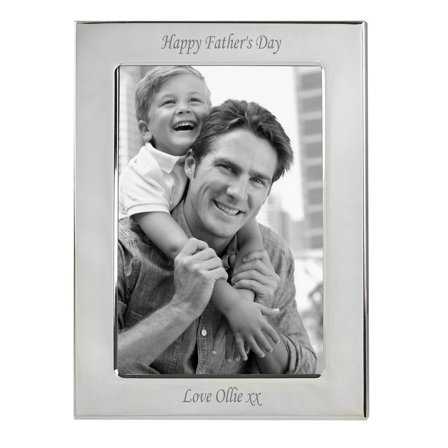 Personalised Silver Plated 6x4 Photo Frame: 2 - Photo Frames By Gift Moments