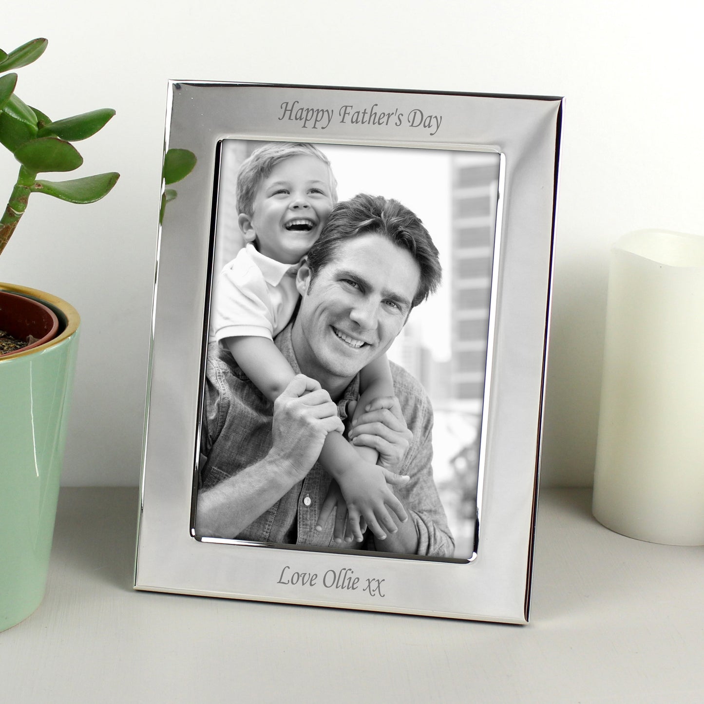 Personalised Silver Plated 6x4 Photo Frame: 4 - Photo Frames By Gift Moments