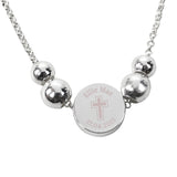 Personalised Silver Plated Cross Round Bracelet: 5 - Bracelets By Gift Moments