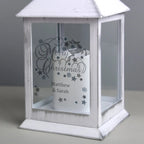 Personalised Silver Reindeer White Lantern - Shop LED Lighting At Gift Moments - 2