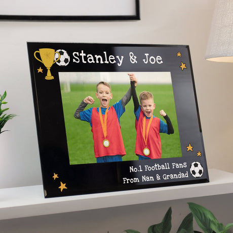 Personalised Simply The Best 5x7 Black Glass Photo Frame: 1 - Photo Frames By Gift Moments