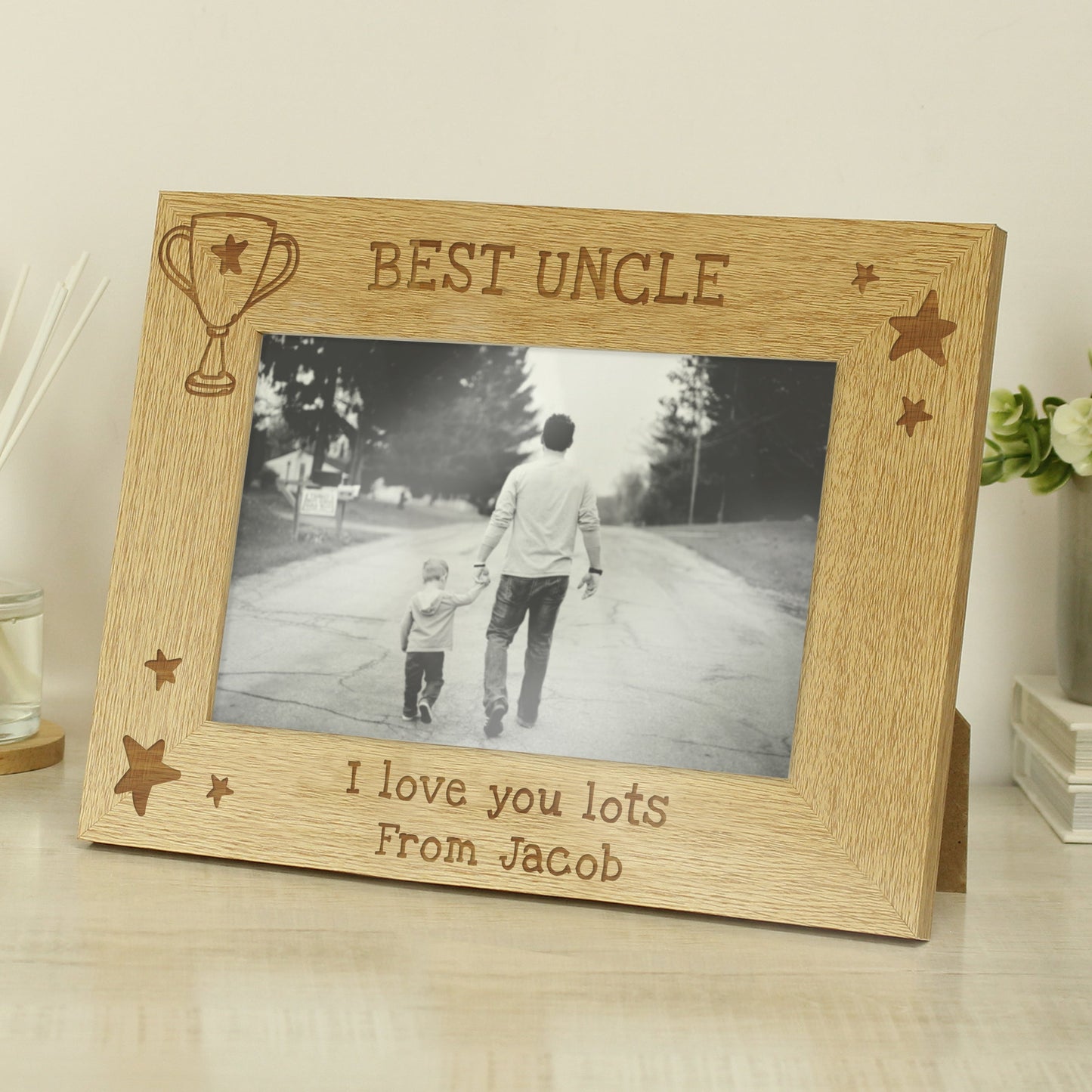 Personalised Simply The Best 6x4 Wooden Photo Frame: 4 - Photo Frames By Gift Moments