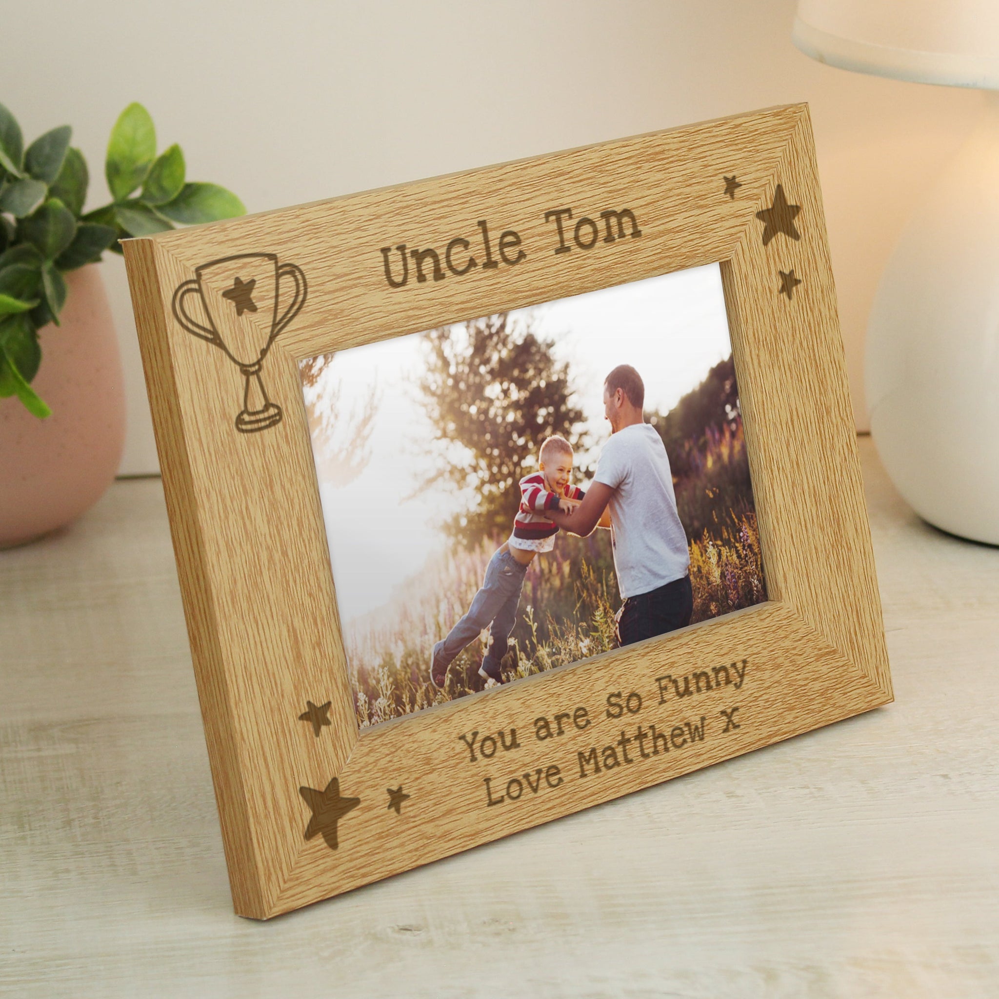Personalised Simply The Best 6x4 Wooden Photo Frame: 2 - Photo Frames By Gift Moments