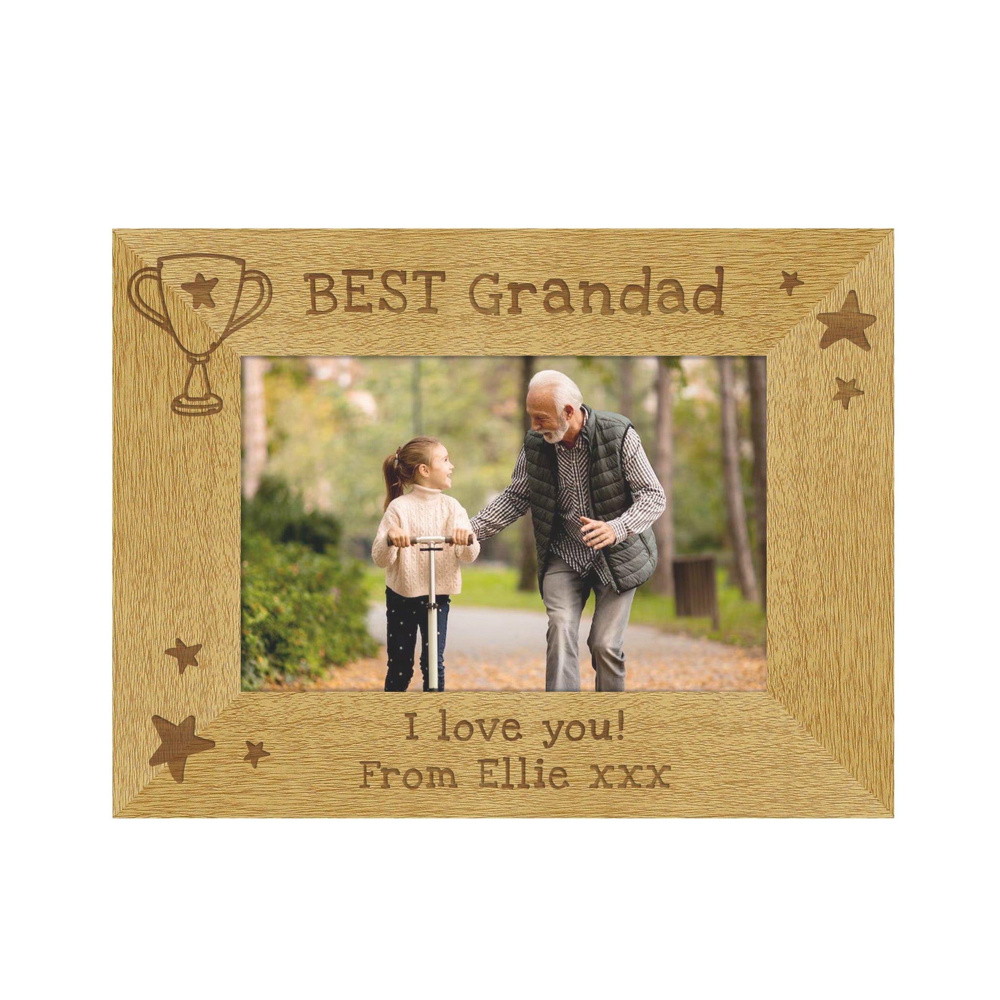 Personalised Simply The Best 6x4 Wooden Photo Frame: 5 - Photo Frames By Gift Moments