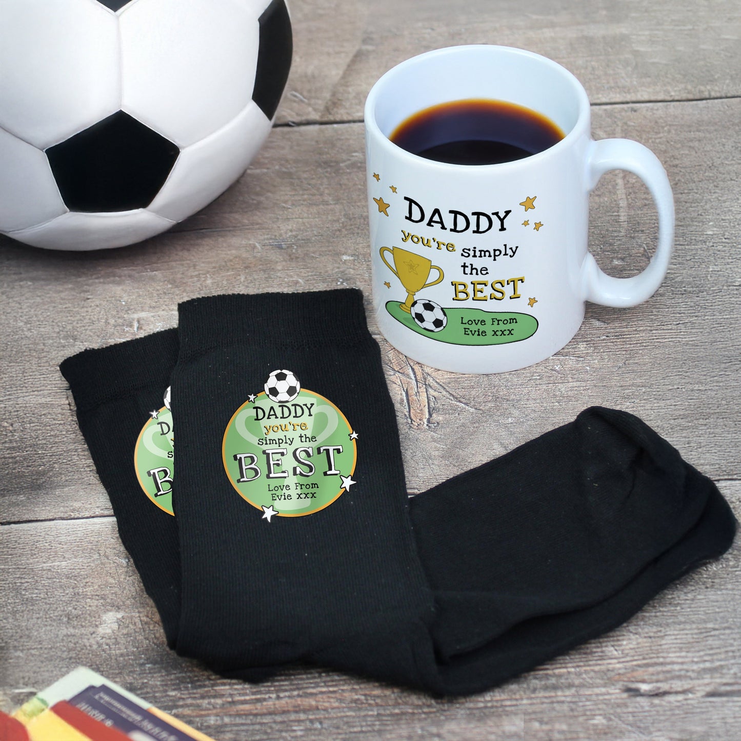 Personalised Simply The Best Mug & Socks Set: 1 - Mugs By Gift Moments