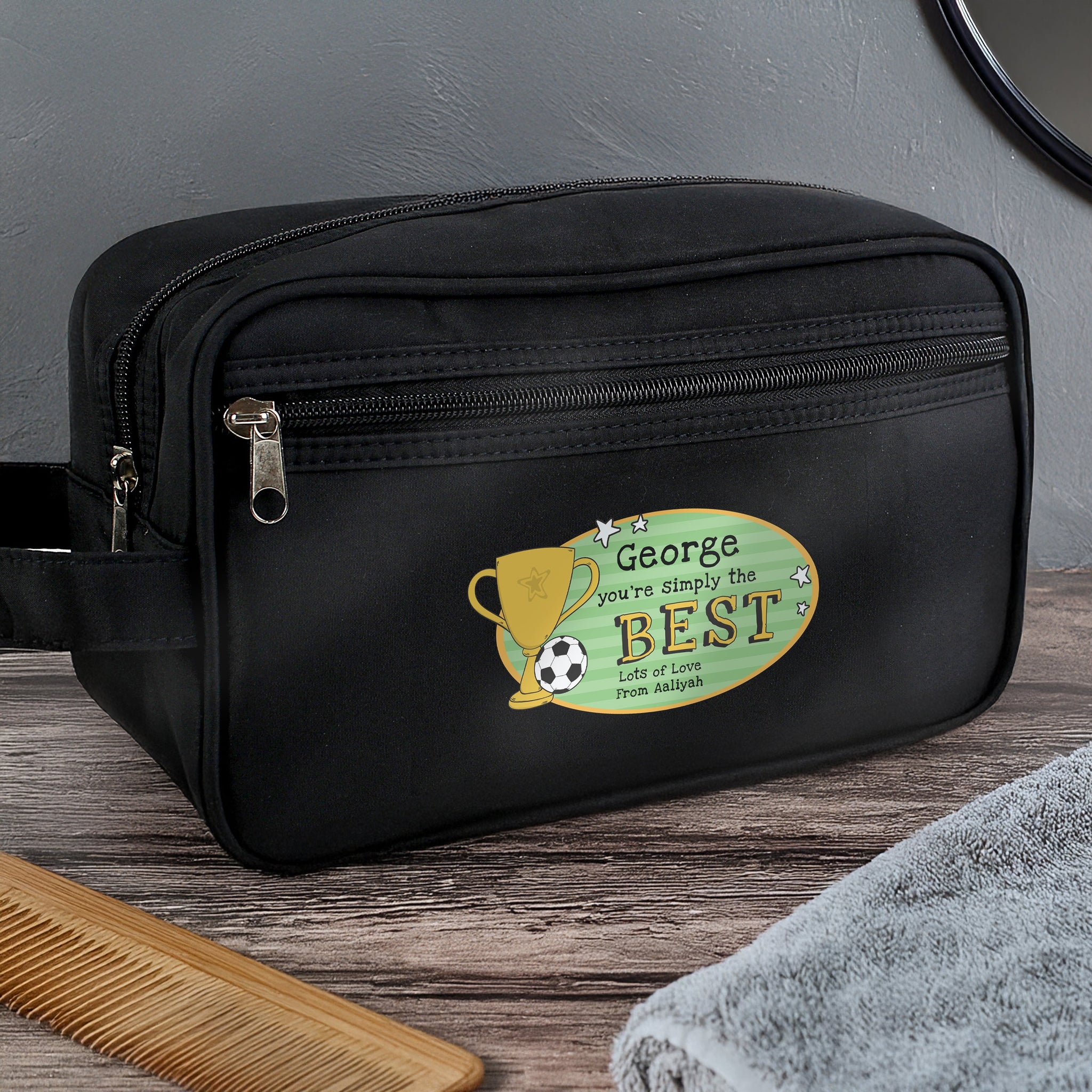 Personalised Simply The Best Toiletry Bag: 1 - Toiletry & Makeup Bags By Gift Moments