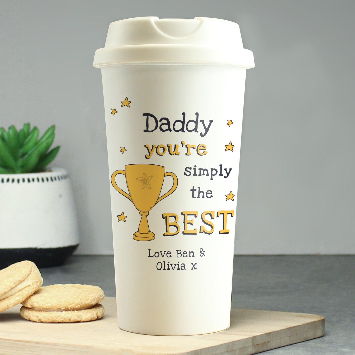 Personalised Simply The Best Travel Mug: 3 - Travel Mugs By Gift Moments
