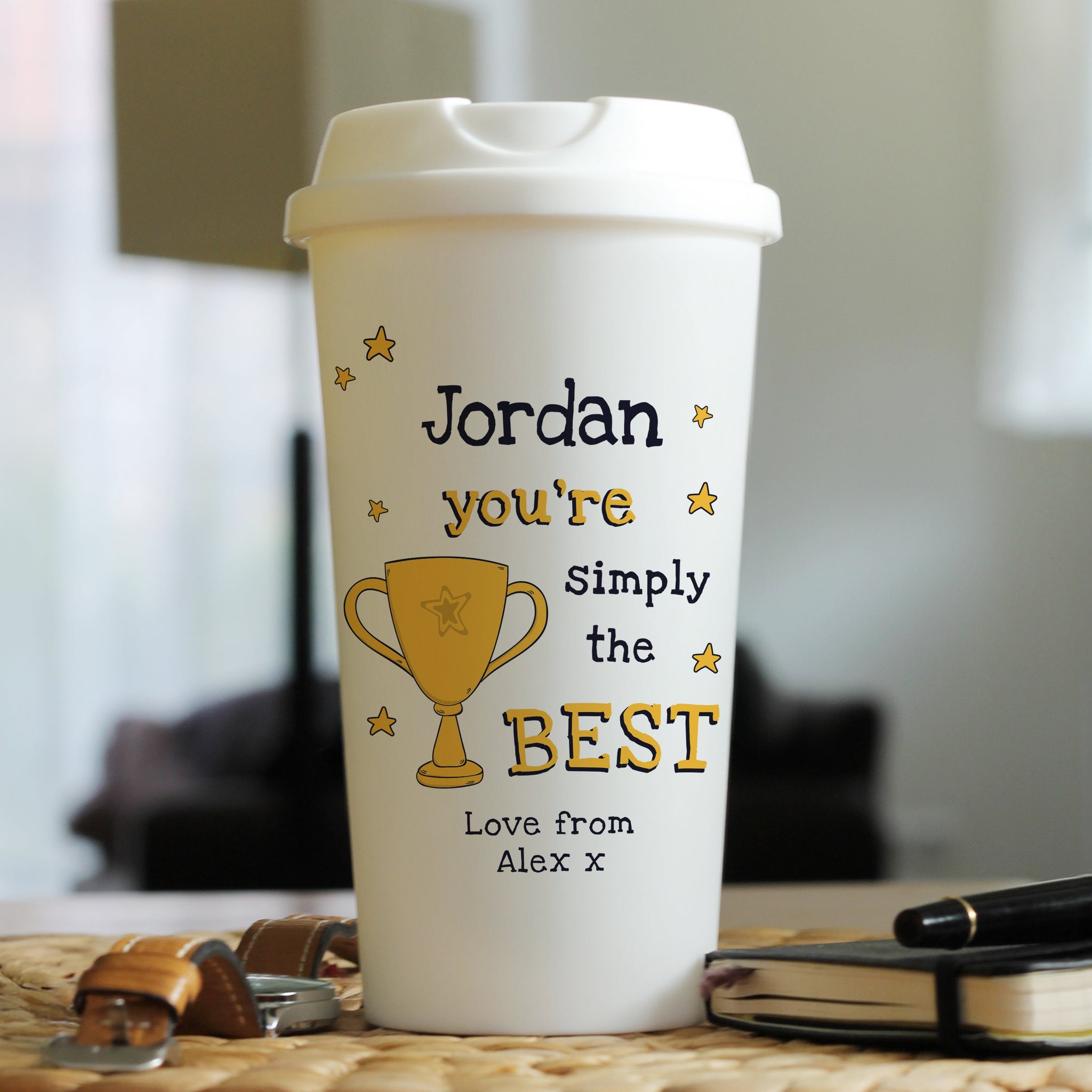Personalised Simply The Best Travel Mug: 1 - Travel Mugs By Gift Moments