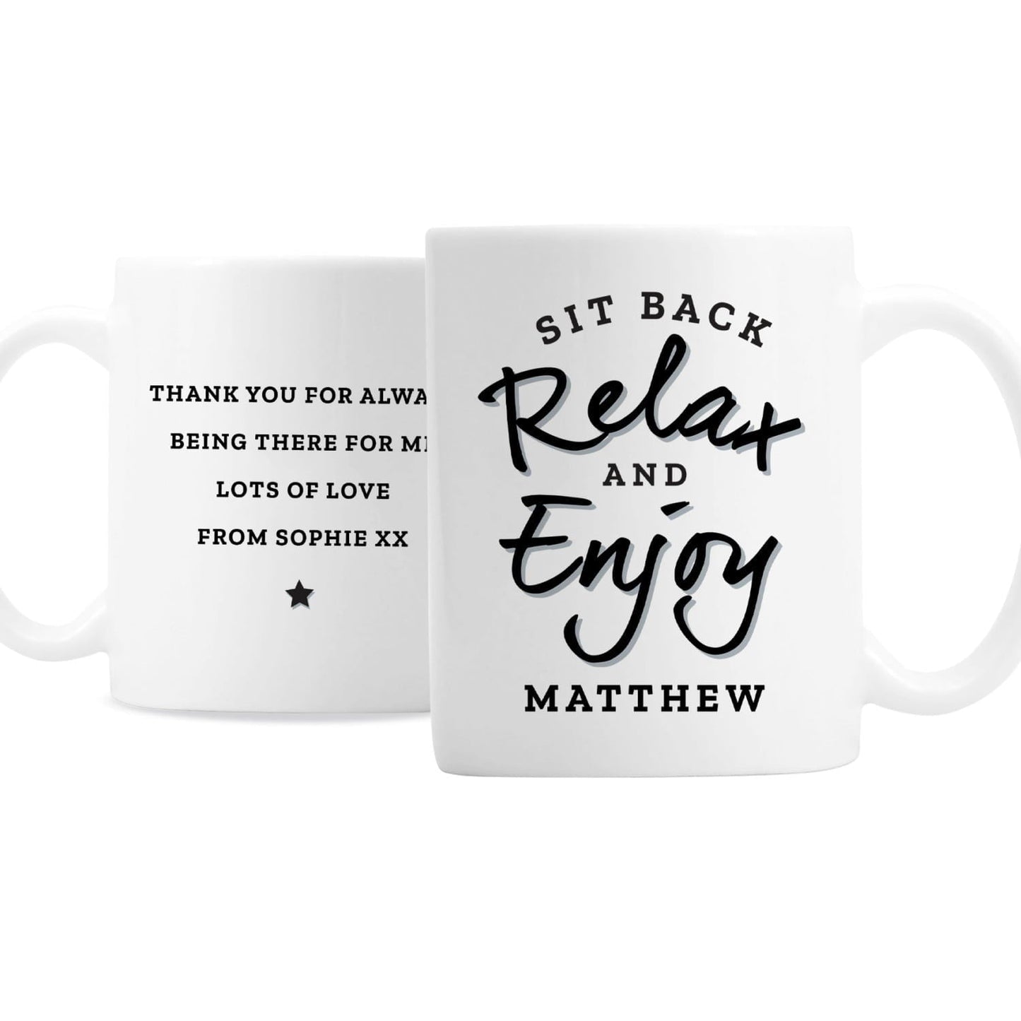 Personalised Sit Back & Relax Mug: 4 - Mugs By Gift Moments