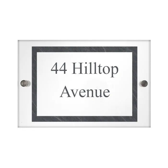 Personalised Slate Effect Acrylic House Sign - Shop Signs & Plaques At Gift Moments - 3
