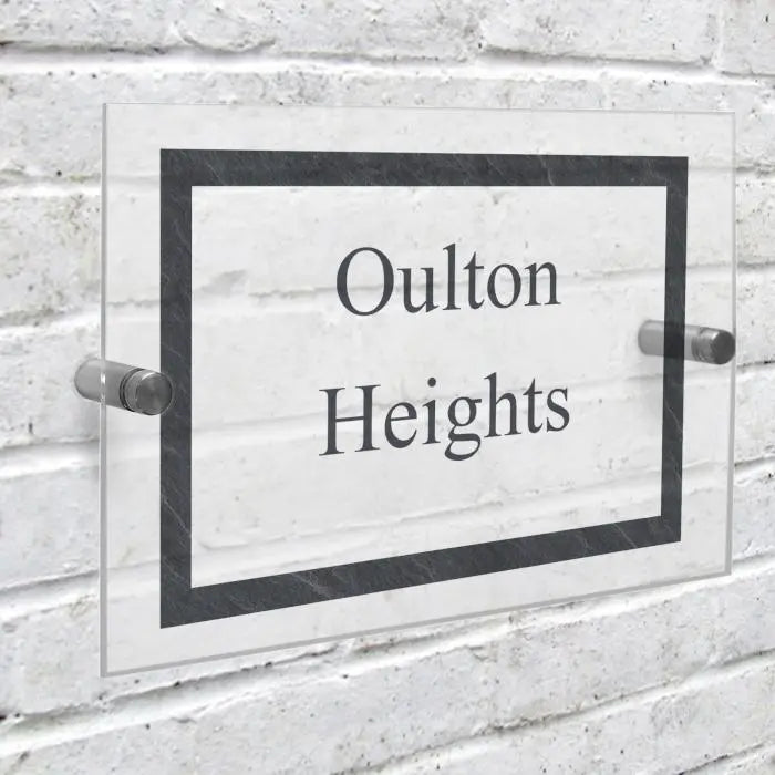 Personalised Slate Effect Acrylic House Sign - Shop Signs & Plaques At Gift Moments - 4