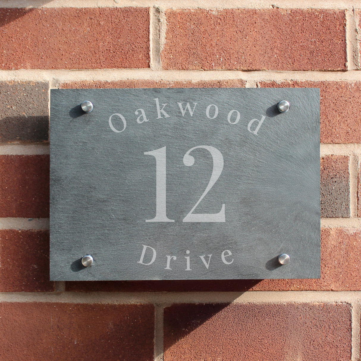 Personalised Slate House Sign: 1 - House Signs By Gift Moments