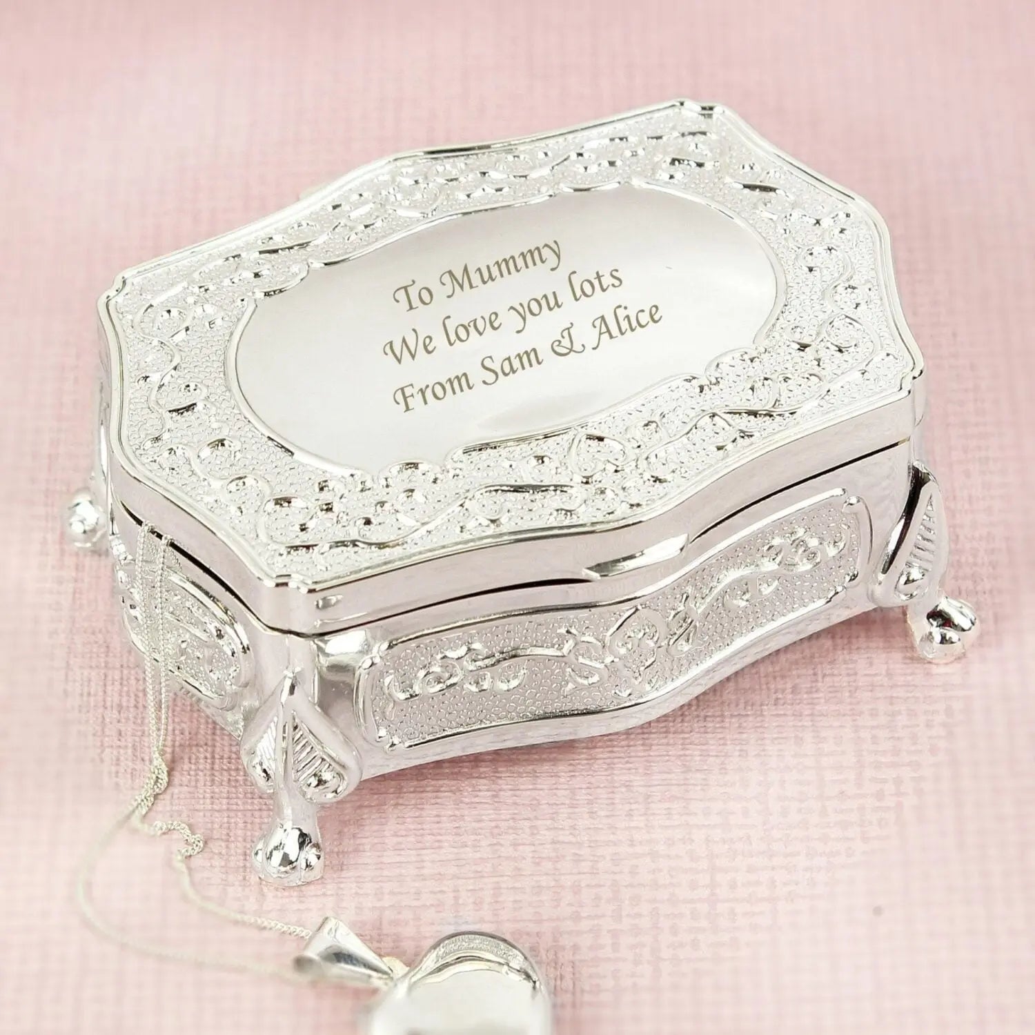 Personalised Small Antique Trinket Box: 1 - Trinket Boxes By Gift Moments