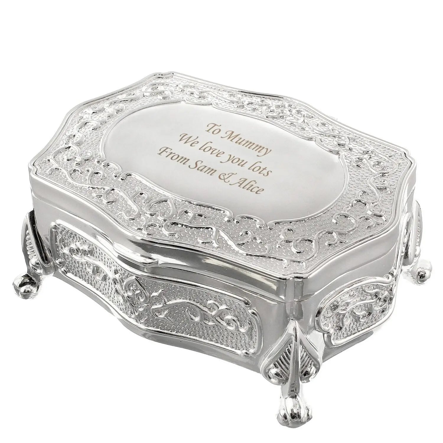 Personalised Small Antique Trinket Box - Shop Trinket Boxes At Gift Moments - 5