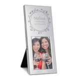 Personalised Small Butterfly Swirl 2x3 Silver Photo Frame: 2 - Photo Frames By Gift Moments