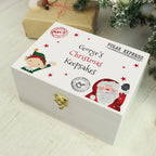 Personalised Small White Christmas Eve Box - Shop Keepsake Boxes At Gift Moments - 3