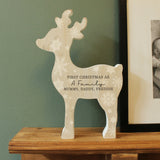 Personalised Snowflake Reindeer Ornament: 2 - Christmas Decorations By Gift Moments