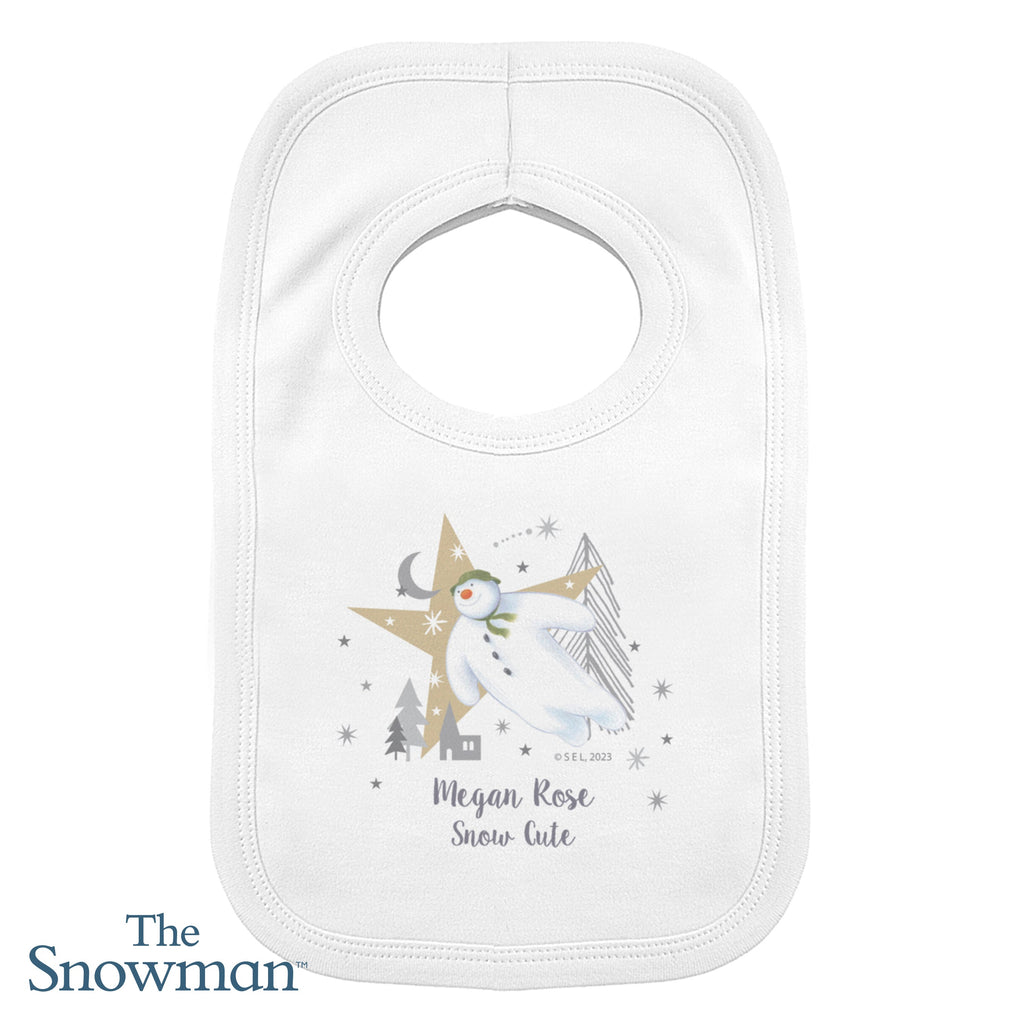 Personalised The Snowman Magical Adventure Bib - Shop Baby Clothing At Gift Moments - 4