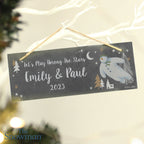Personalised The Snowman Magical Adventure Hanging Slate Plaque - Shop Signs & Plaques At Gift Moments - 4
