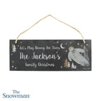 Personalised The Snowman Magical Adventure Hanging Slate Plaque - Shop Signs & Plaques At Gift Moments - 5