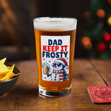 Personalised Snowman Pun Christmas Beer Glass: 1 - Beer Glasses By Gift Moments