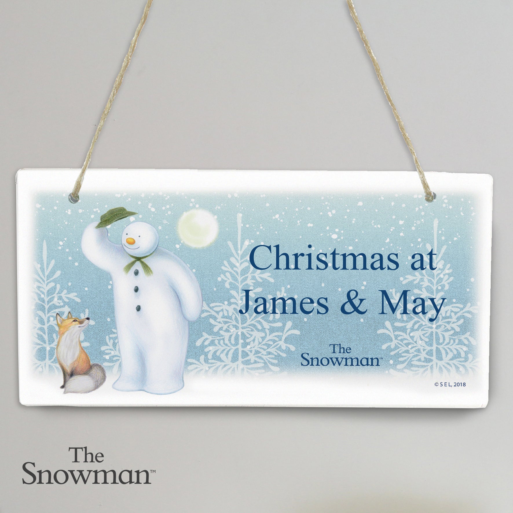Personalised The Snowman Snow Wonder Wooden Sign - Shop Signs & Plaques At Gift Moments - 2