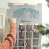 Personalised The Snowman and the Snowdog Advent Calendar In Silver Grey: 2 - Advent Calendars By The Snowman