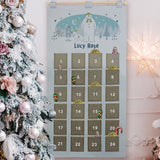 Personalised The Snowman and the Snowdog Advent Calendar In Silver Grey: 1 - Advent Calendars By The Snowman