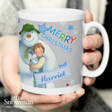 Personalised The Snowman and the Snowdog Blue Mug: 1 - Mugs By The Snowman