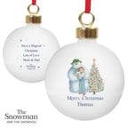 Personalised The Snowman and the Snowdog Friends Bauble - Shop Christmas Baubles At Gift Moments - 5
