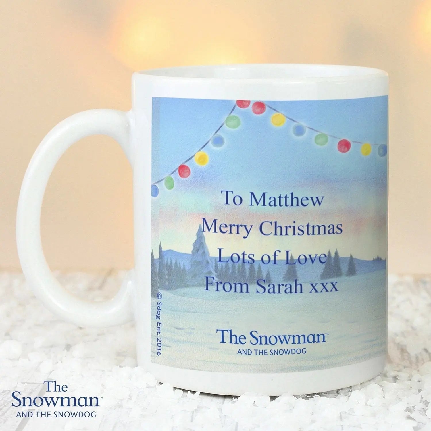 Personalised The Snowman and the Snowdog Mug: 2 - Mugs By The Snowman