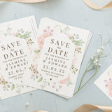 Personalised Soft Floral Set of 36 Wedding Save the Dates: 2 - Keepsakes By Gift Moments