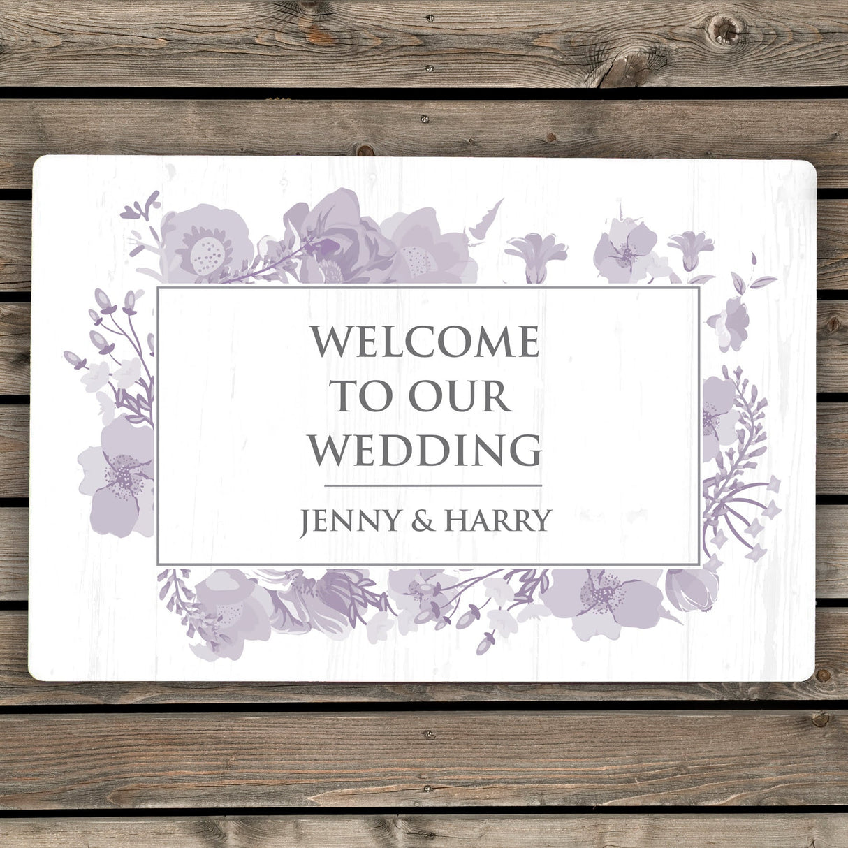 Personalised Soft Watercolour Metal Sign: 1 - Signs & Plaques By Gift Moments