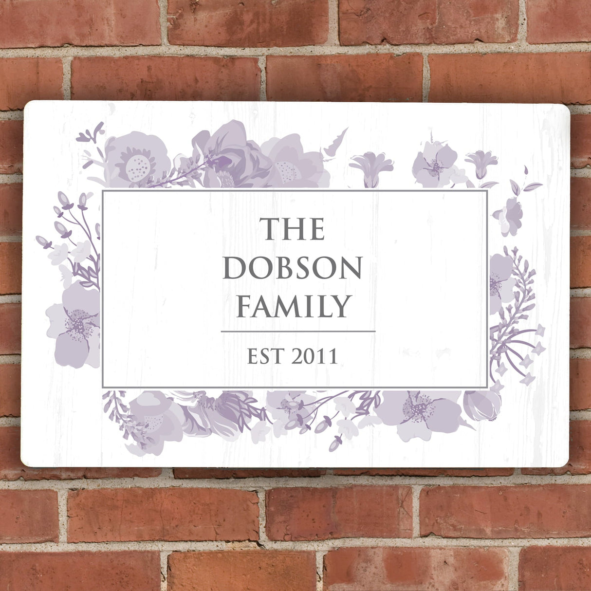 Personalised Soft Watercolour Metal Sign: 2 - Signs & Plaques By Gift Moments