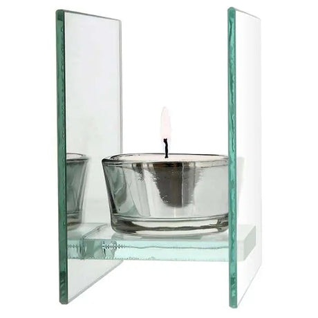 Personalised Soft Watercolour Mirrored Glass Tea Light Candle Holder: 5 - Candle Holders By Gift Moments