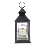 Personalised Soft Watercolour Rustic Black Lantern: 3 - LED Lighting By Gift Moments