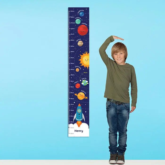 Personalised Solar Space System Height Chart: 1 - Height Charts By Gift Moments