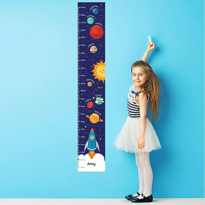 Personalised Solar Space System Height Chart: 2 - Height Charts By Gift Moments