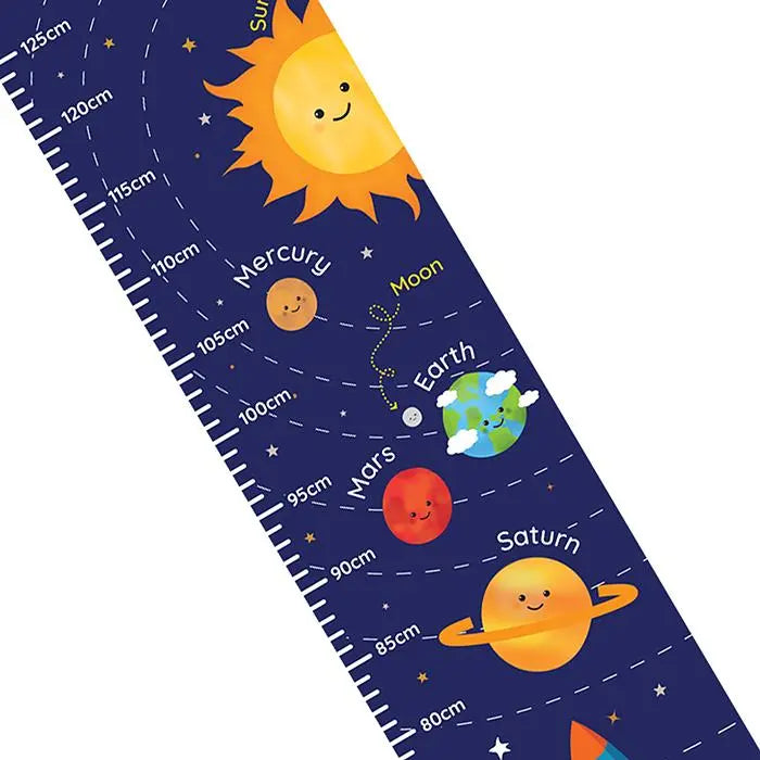 Personalised Solar Space System Height Chart: 5 - Height Charts By Gift Moments