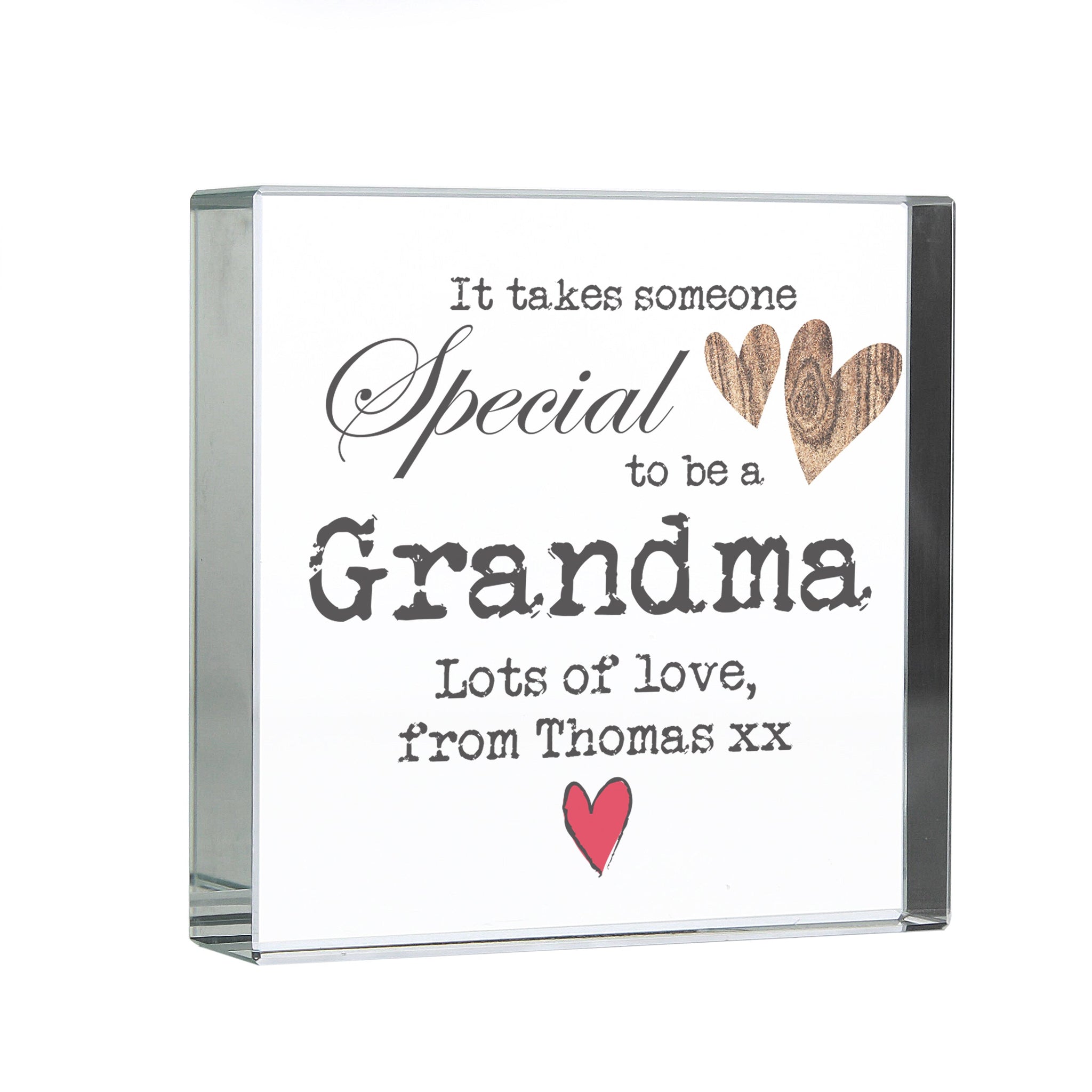 Personalised Someone Special Crystal Token: 2 - Crystal Tokens By Gift Moments
