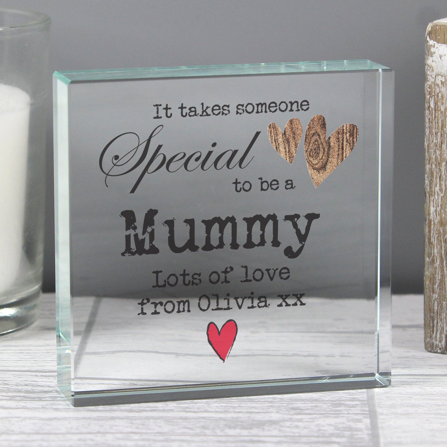 Personalised Someone Special Crystal Token: 1 - Crystal Tokens By Gift Moments