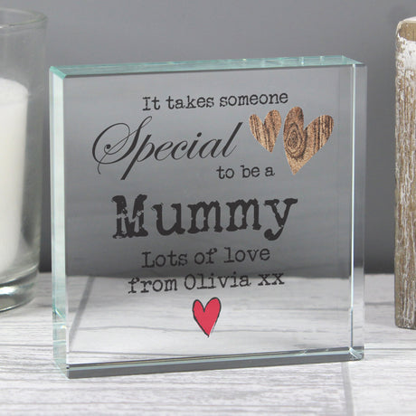 Personalised Someone Special Crystal Token: 1 - Crystal Tokens By Gift Moments