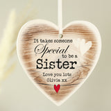 Personalised Someone Special Wooden Heart Shaped Decoration: 3 - Decorations By Gift Moments